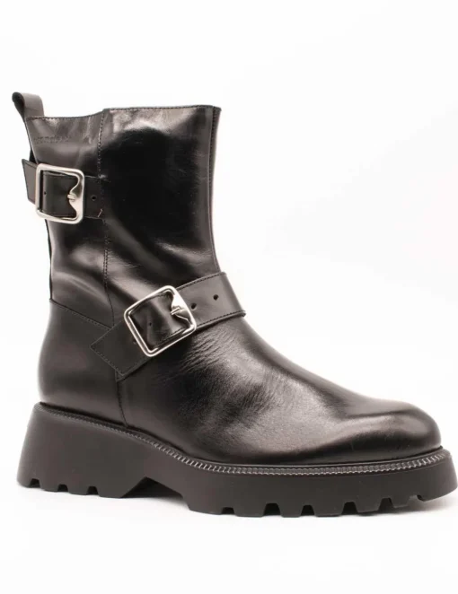 Botín Wonders C-7222 Micaela Oregon Negro de Mujer