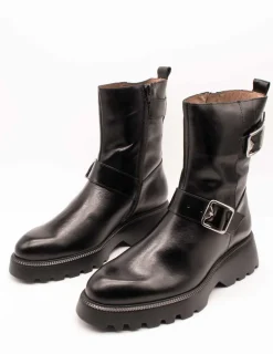 Botín Wonders C-7222 Micaela Oregon Negro de Mujer
