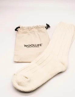 Calcetín Woollife Natural Crema