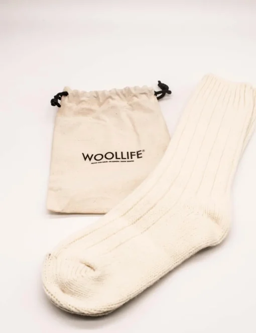 Calcetín Woollife Natural Crema