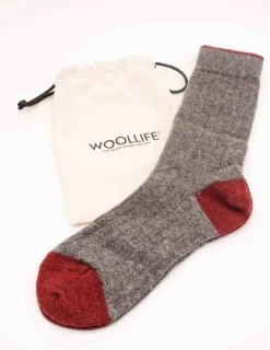 Calcetín Woollife Omega Cashmere Gris