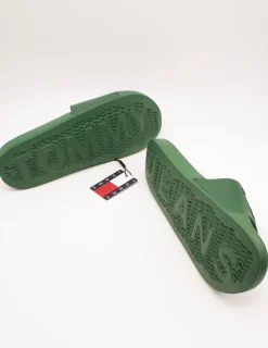 Chancla Tommy Hilfiger EM01191-L2P Verde de Hombre