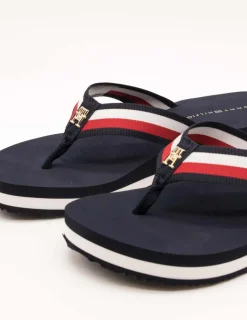 Chancla Tommy Hilfiger FW08517-DW6 Space Blue de Mujer