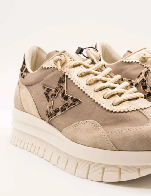 Deportivo Cetti C-1259 Ante Metal Champagne de Mujer