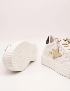 Deportivo Cetti C-1320 Nature Blanco-Oro Tachas de Mujer