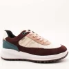 Deportivo Geox D36VRA 02285 C7027 ABX Wine-Cream de Mujer