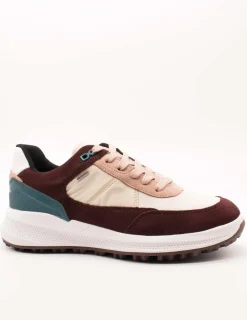 Deportivo Geox D36VRA 02285 C7027 ABX Wine-Cream de Mujer