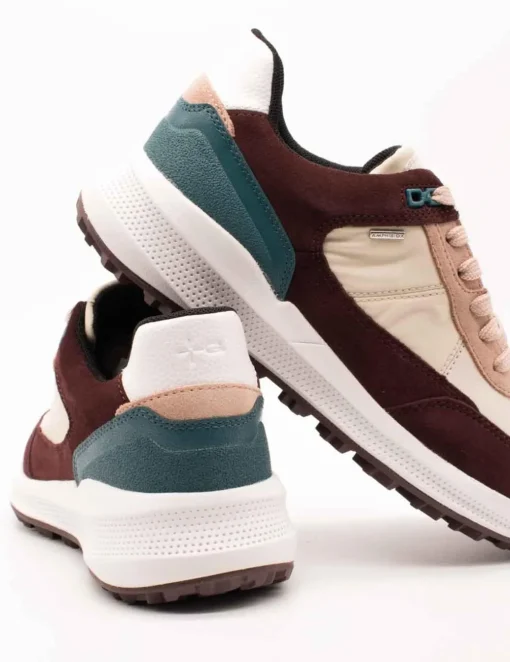 Deportivo Geox D36VRA 02285 C7027 ABX Wine-Cream de Mujer