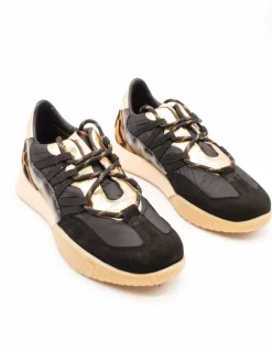 Deportivo Mjus T95113 Sanremo Negro-Oro de Mujer
