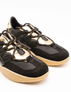 Deportivo Mjus T95113 Sanremo Negro-Oro de Mujer