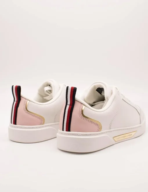 Deportivo Tommy Hilfiger FW07814-0LA Ecru-Pink de Mujer