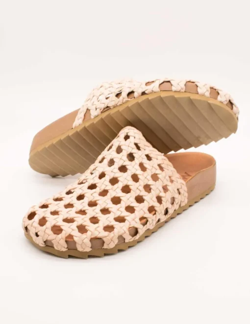 Mule Mexas Puebla Beige de Mujer