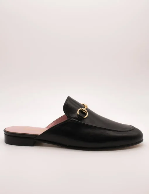 Mules Castellano Venecia negro de mujer.