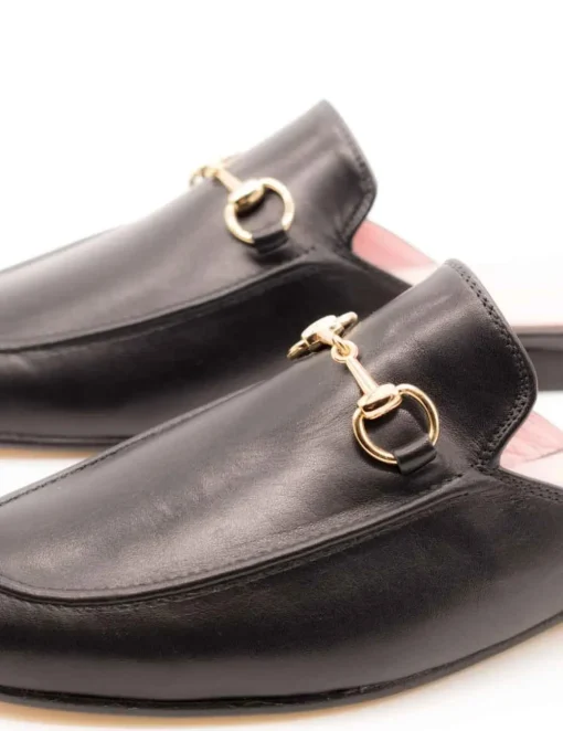 Mules Castellano Venecia negro de mujer.