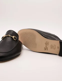 Mules Castellano Venecia negro de mujer.
