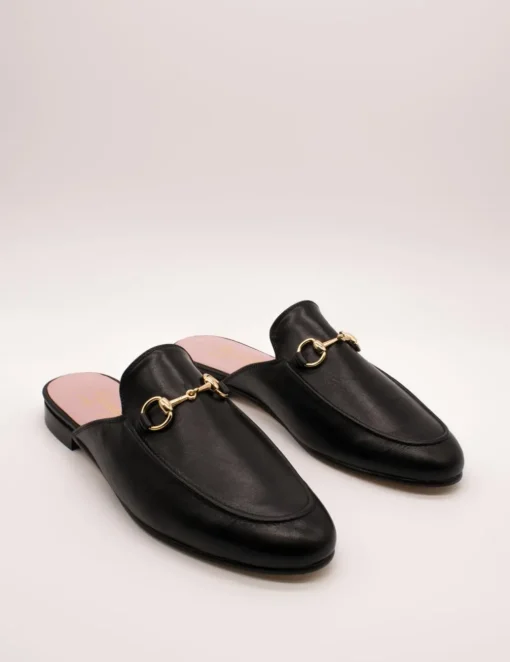 Mules Castellano Venecia negro de mujer.