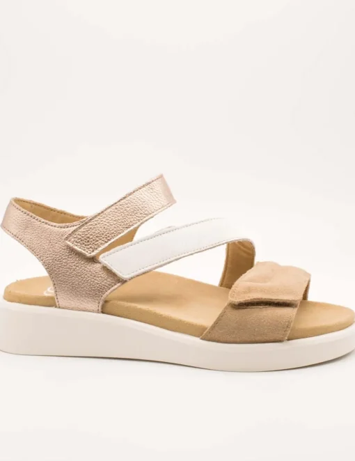 Sandalia Ara 12-21407-11 Sand Weiss Platin de Mujer