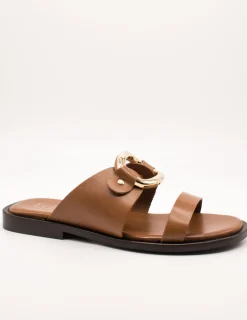 Sandalia Be Free Nice-110 Leather Camel de Mujer