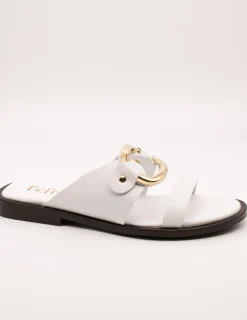 Sandalia Be Free Nice-110 Leather White de Mujer