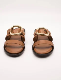 Sandalia Be Free Nice-110 Leather Camel de Mujer