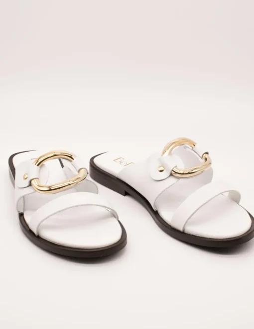Sandalia Be Free Nice-110 Leather White de Mujer