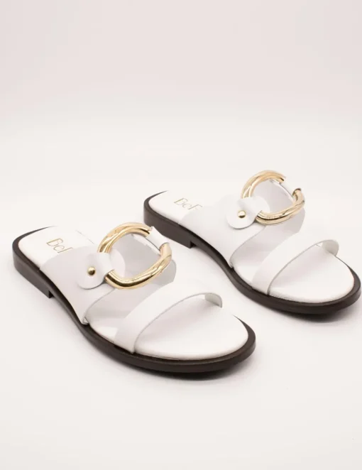 Sandalia Be Free Nice-110 Leather White de Mujer