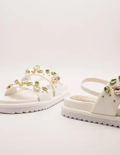 Sandalia Cafenoir C1GD9102 Bianco de Mujer