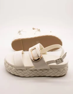Sandalia Cafenoir C1HH9113 Bianco de Mujer