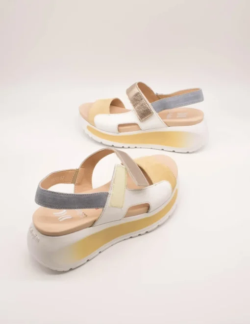 Sandalia Callaghan 35200 Pesca Crema de Mujer