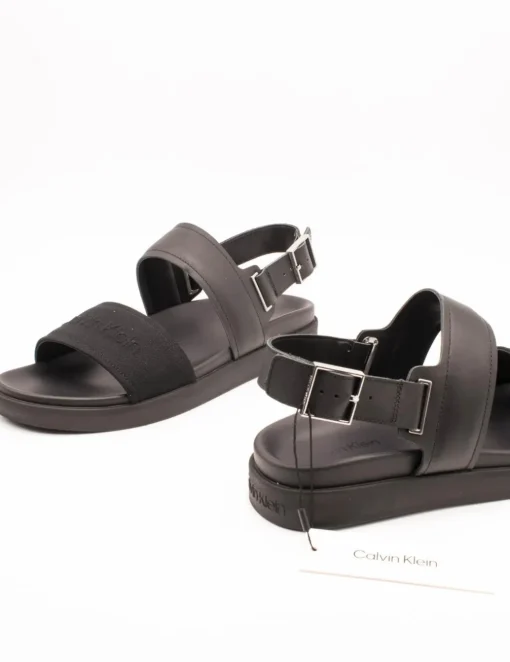 Sandalia Calvin Klein HM01742-BEH Black de Hombre