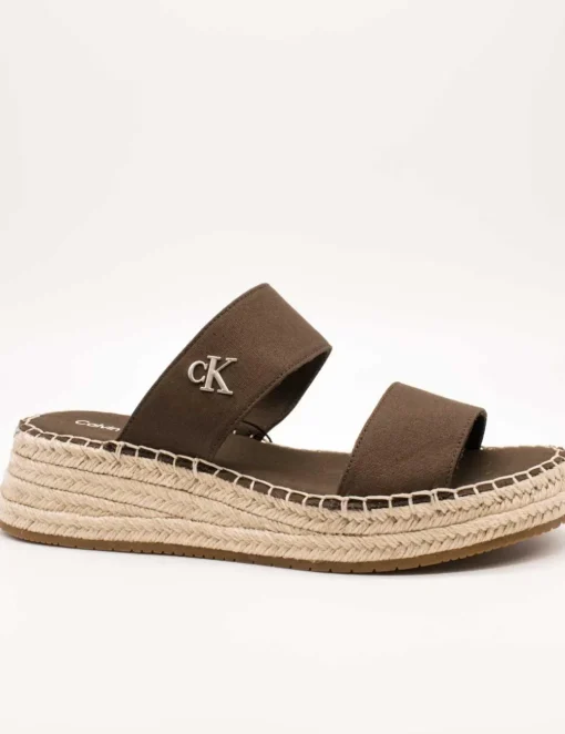 Sandalia Calvin Klein YW01704-GUH Rocky Brown de Mujer