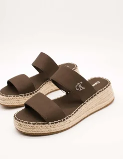 Sandalia Calvin Klein YW01704-GUH Rocky Brown de Mujer