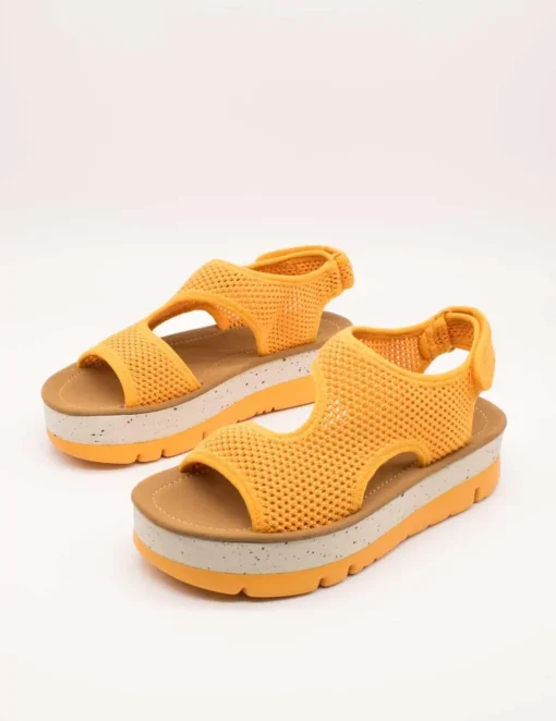 Sandalia Camper K201544-008 Oruga Naranja de Mujer