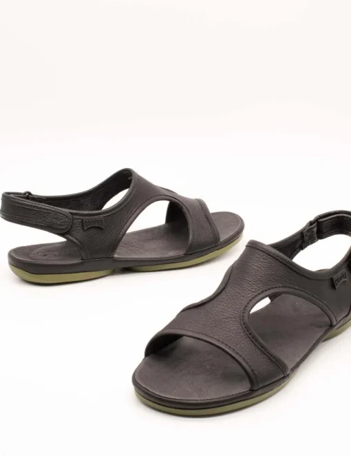 Sandalia Camper K201645-003 Right Negro de Mujer