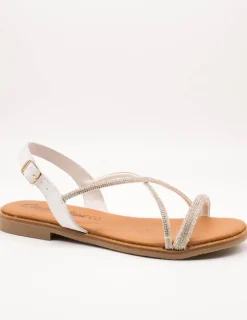 Sandalia Carla Tortosa 11569 Cristal Plata de Mujer