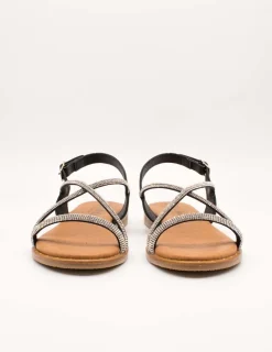 Sandalia Carla Tortosa 11569 Cristal Negro de Mujer