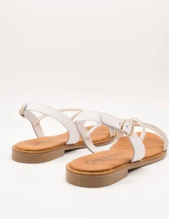 Sandalia Carla Tortosa 11569 Cristal Plata de Mujer