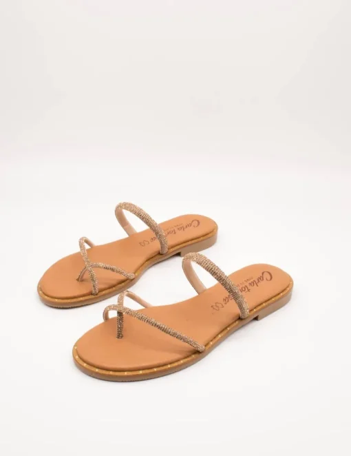 Sandalia Carla Tortosa 11568 Cristal Bronce