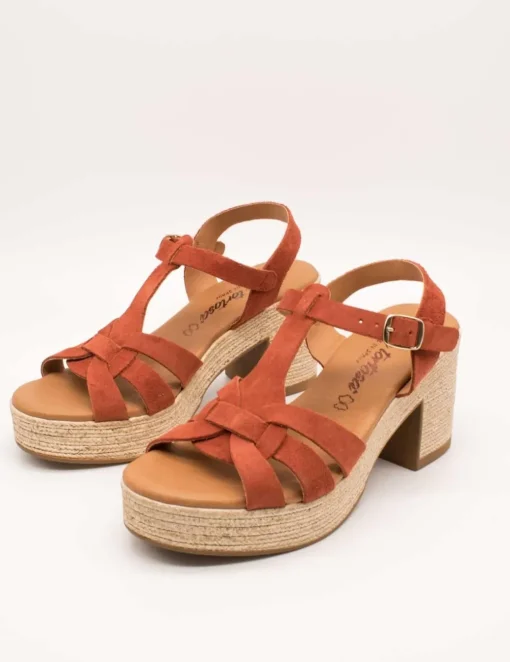 Sandalia Carla Tortosa 32403 Serraje Muskat de Mujer