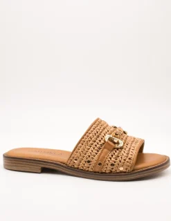 Sandalia Carmela 162366-01 Camel de Mujer