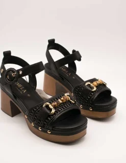 Sandalia Carmela 162367-02 Negro de Mujer
