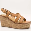Sandalia Carmela 161546-02 Piel Camel de Mujer