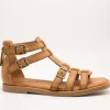 Sandalia Carmela 161397-01 Piel Camel de Mujer