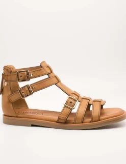 Sandalia Carmela 161397-01 Piel Camel de Mujer