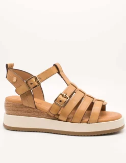 Sandalia Carmela 161390-01 Piel Camel de Mujer