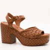Sandalia Carmela 161637-01 Piel Camel de Mujer