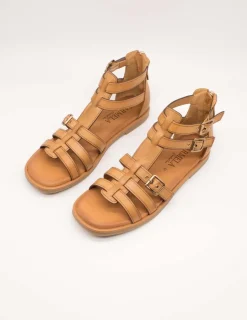 Sandalia Carmela 161397-01 Piel Camel de Mujer