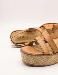 Sandalia Carmela 161546-02 Piel Camel de Mujer