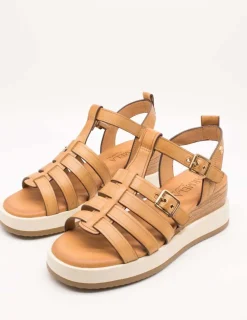 Sandalia Carmela 161390-01 Piel Camel de Mujer