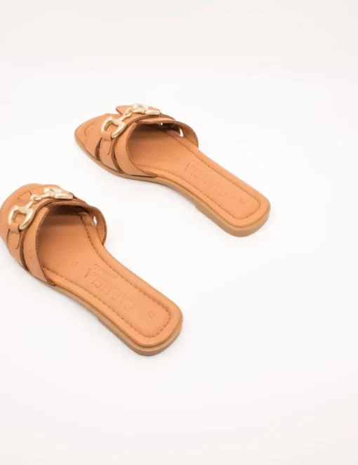 Sandalia Carmela 161570-03 Piel Camel de Muje